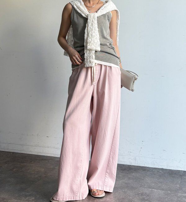  「デニムワイドイージーパンツ」|デニム|