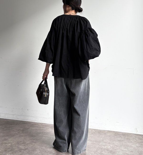  「デニムワイドイージーパンツ」|デニム|