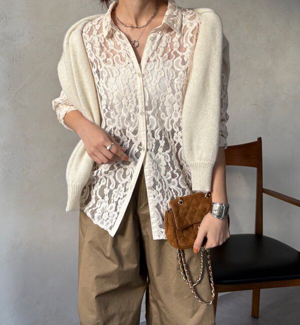  「フロッキーレースシャツ」|シャツ・ブラウス|