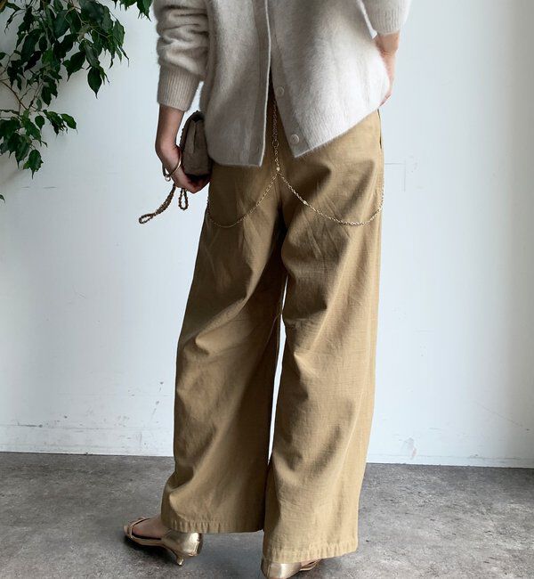  「タックトラウザーパンツ」|チノ|