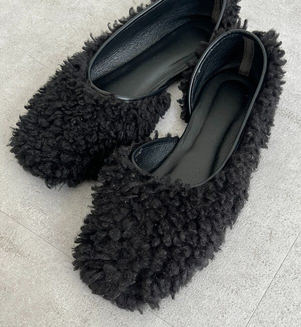  「サイドオープンボアフラットシューズ」|その他|