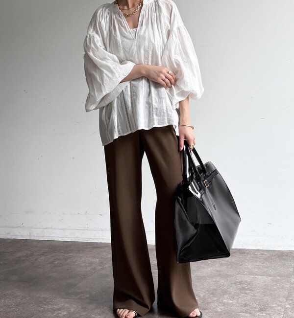  「バイヤスセミフレアパンツ」|チノ|