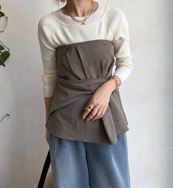  「ボートネックリブニット」|ニット・セーター|