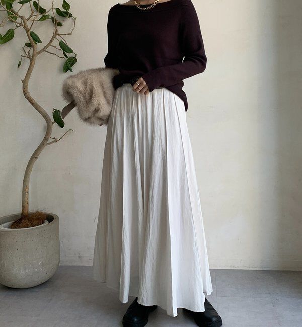  「ボートネックリブニット」|ニット・セーター|