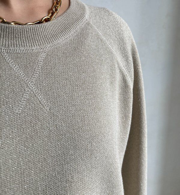  「ラメニットプルオーバー」|ニット・セーター|