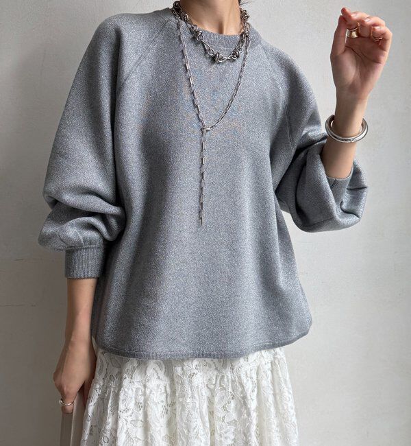  「ラメニットプルオーバー」|ニット・セーター|