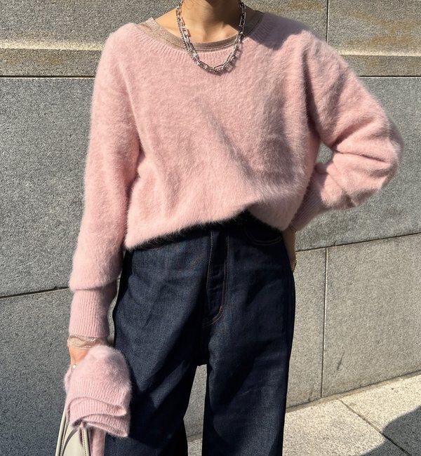  「ファーカシミヤプルオーバー」|ニット・セーター|