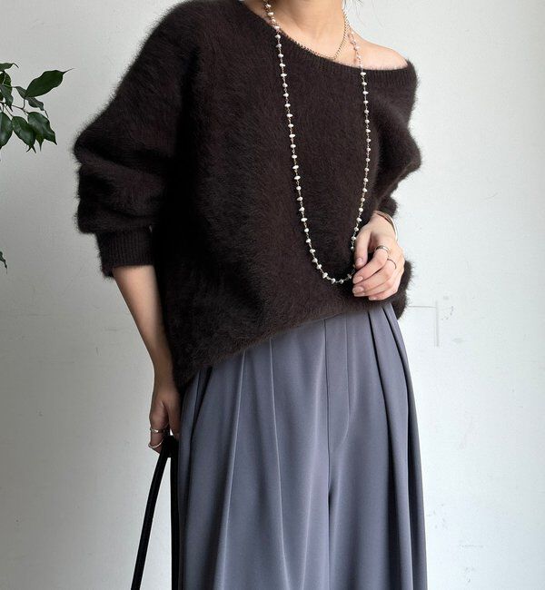  「ファーカシミヤプルオーバー」|ニット・セーター|