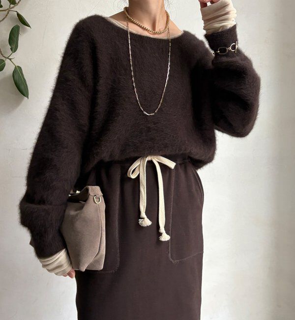  「ファーカシミヤプルオーバー」|ニット・セーター|