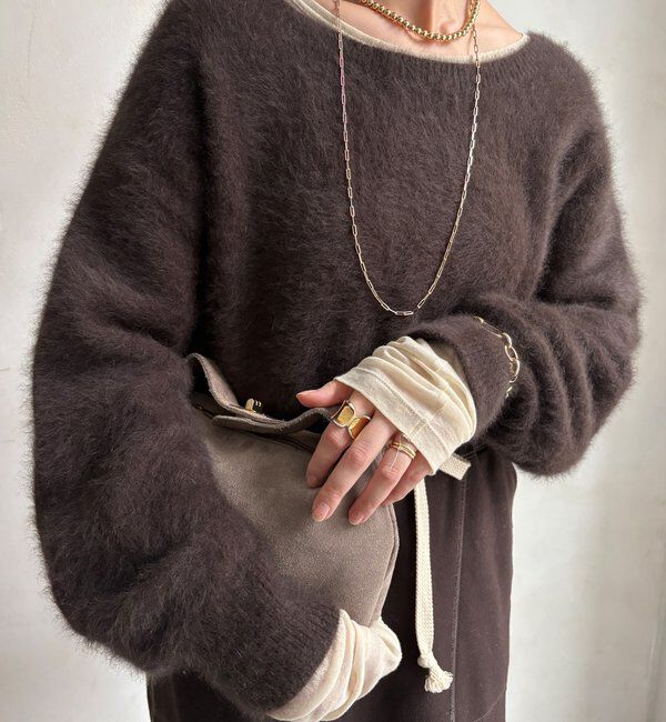  「ファーカシミヤプルオーバー」|ニット・セーター|