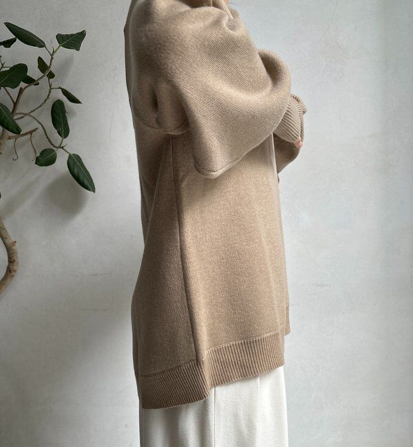  「アシメラウンドニットプルオーバー」|ニット・セーター|