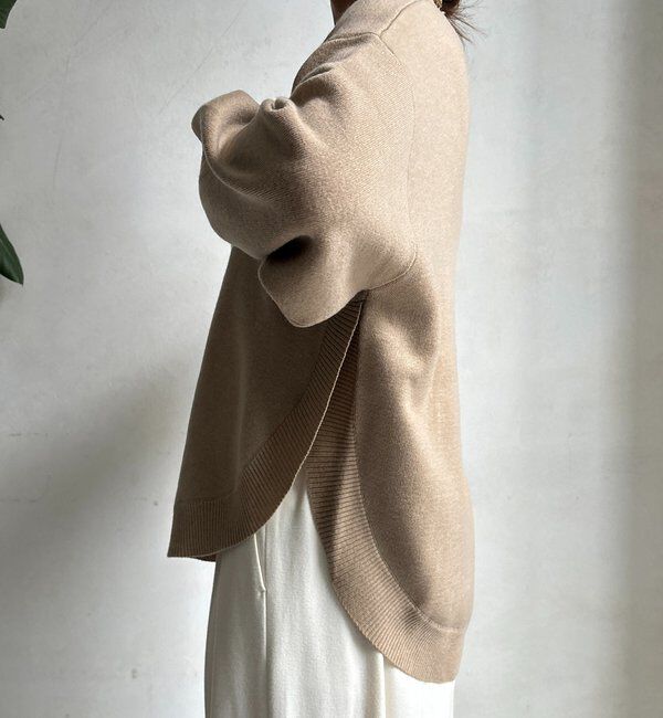  「アシメラウンドニットプルオーバー」|ニット・セーター|