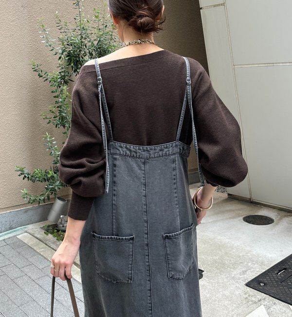  「アシメラウンドニットプルオーバー」|ニット・セーター|