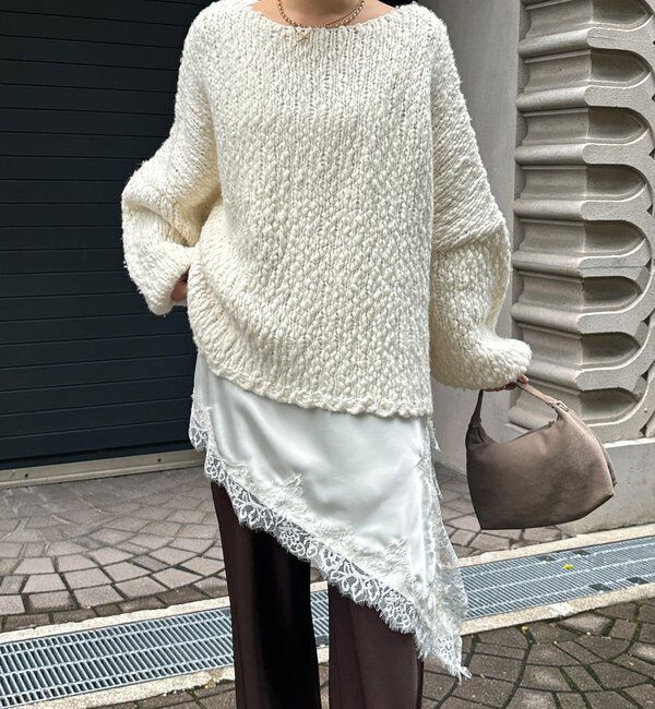  「アシメレースキャミ」|シャツ・ブラウス|