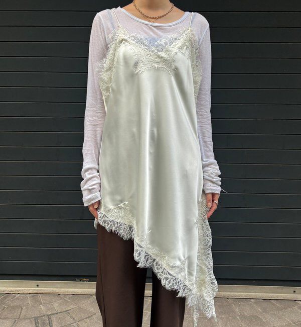  「アシメレースキャミ」|シャツ・ブラウス|