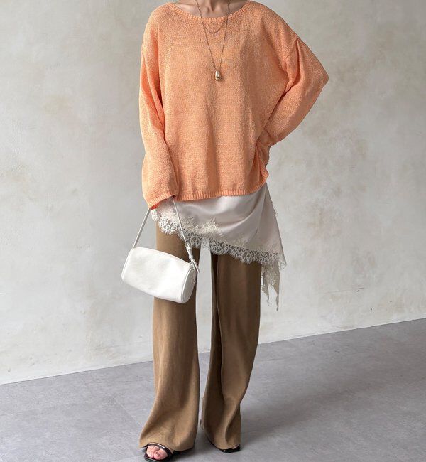  「アシメレースキャミ」|シャツ・ブラウス|