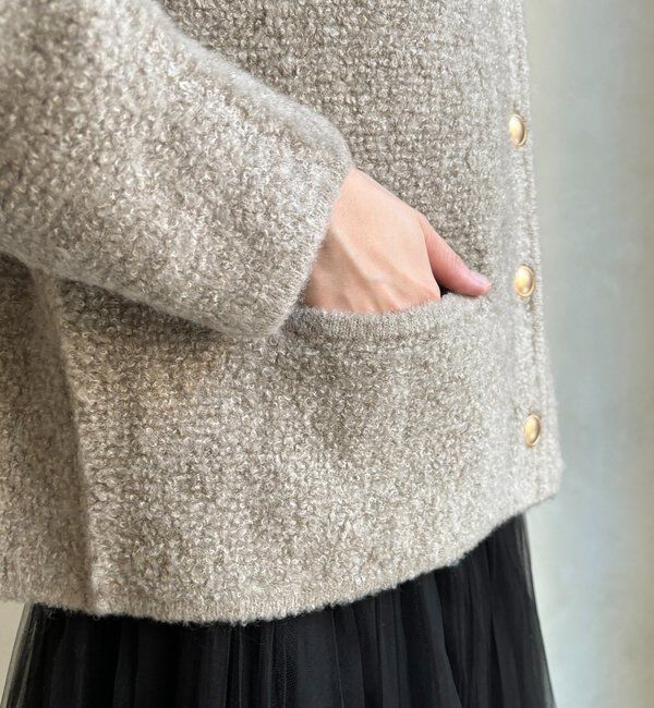  「ループヤーンニットジャケット」|カーディガン|