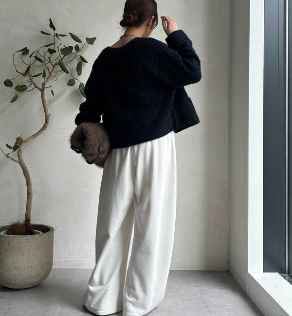  「ループヤーンニットジャケット」|カーディガン|