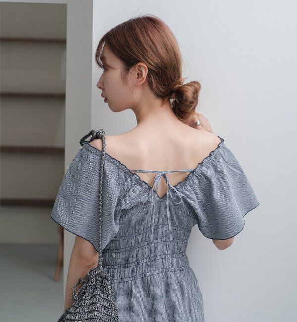  「【低身長サイズ】シャーリングイージーオールインワン」|オールインワン|