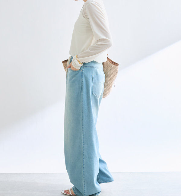  「【1枚でも様になる】シアーベロアロンT」|Tシャツ・カットソー|