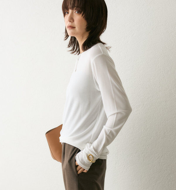  「【リバイバル/一枚でも重ねても】フライスクルーTee」|Tシャツ・カットソー|