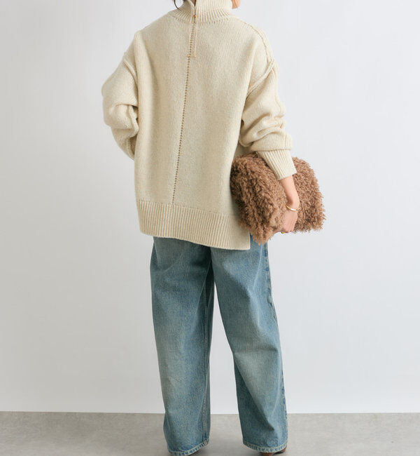  「【暖かな素材感/リバイバル】MIXヤーンタートルニット」|ニット・セーター|