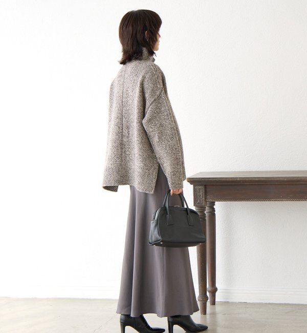  「【暖かな素材感/リバイバル】MIXヤーンタートルニット」|ニット・セーター|