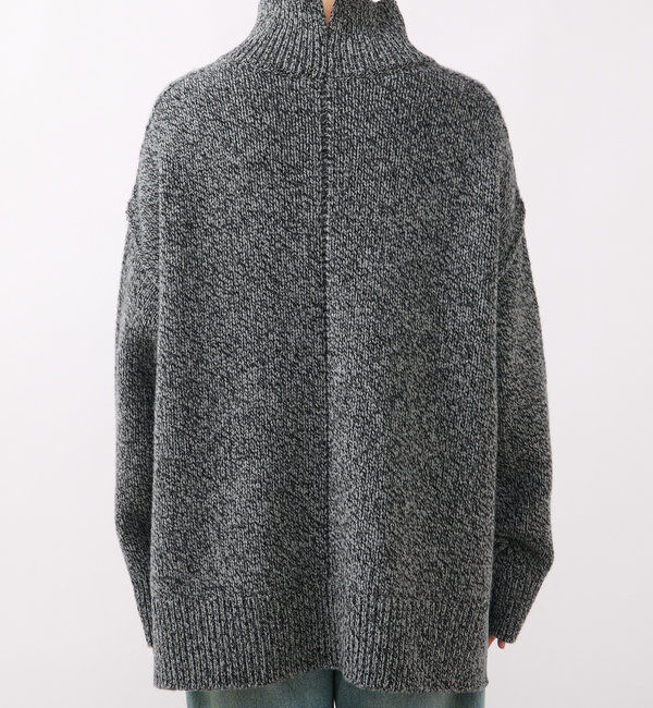  「【暖かな素材感/リバイバル】MIXヤーンタートルニット」|ニット・セーター|