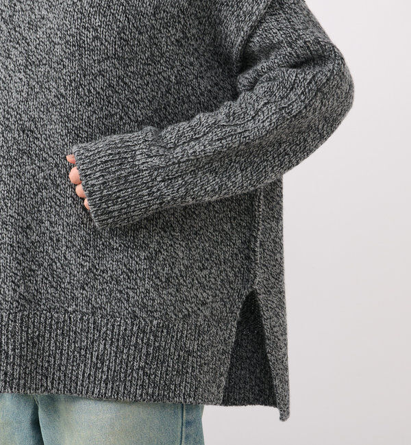  「【暖かな素材感/リバイバル】MIXヤーンタートルニット」|ニット・セーター|