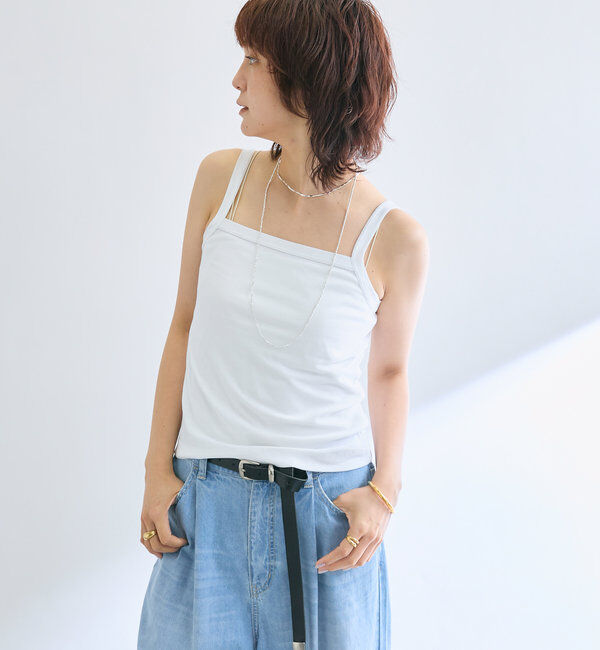  「【MYSELFbyRD（マイセルフバイリヴドロワ）】クラシックキャミ」|キャミソール|