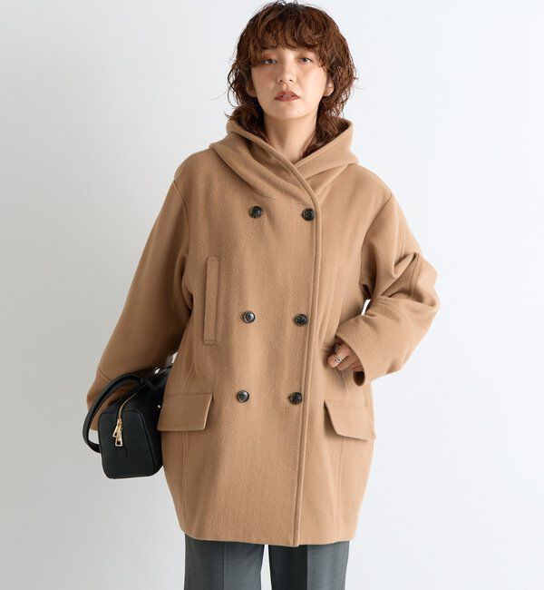  「【顔周り華やか】ビーバーフーディコート」|その他|