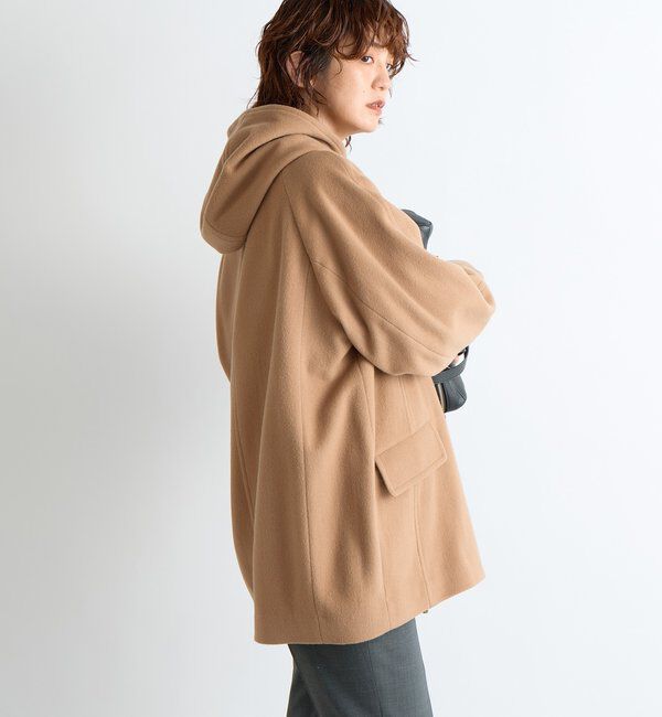  「【顔周り華やか】ビーバーフーディコート」|その他|