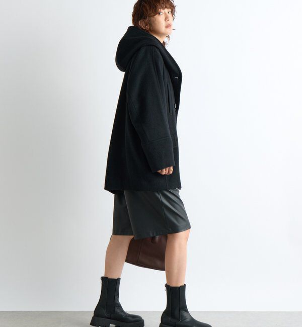  「【顔周り華やか】ビーバーフーディコート」|その他|