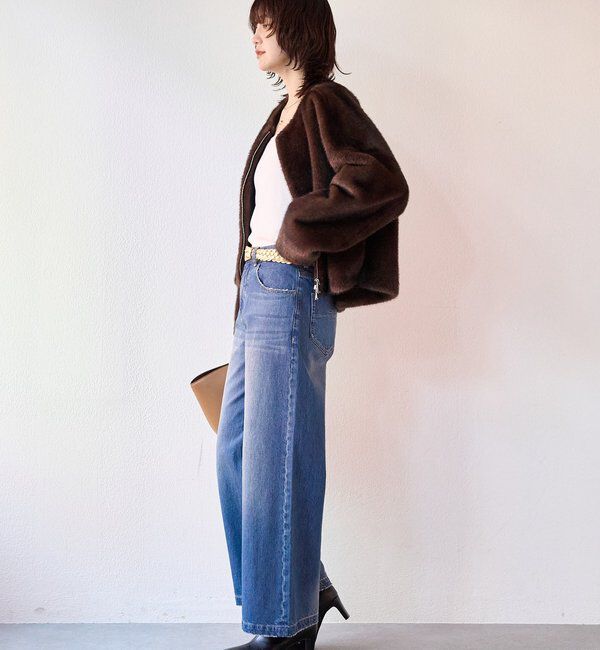  「【こなれ感抜群】ルーズフレアデニム」|デニム|