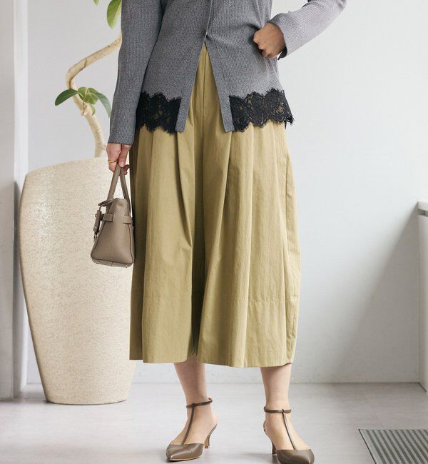  「【遊び心たっぷり】タックワイドキュロット」|キュロット|