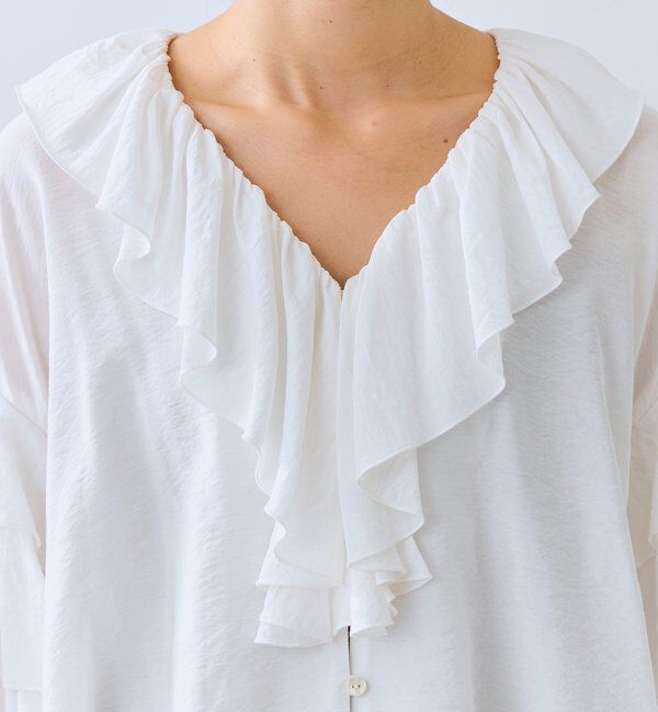  「【着映え】フリルディテールブラウス」|シャツ・ブラウス|