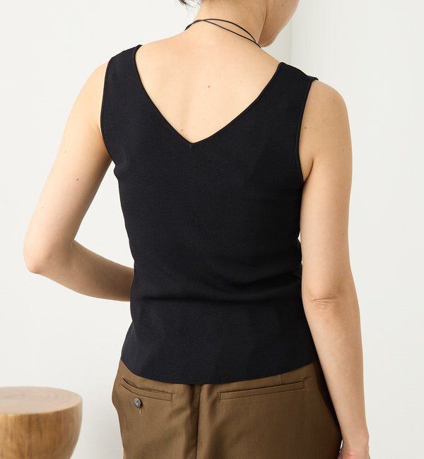  「予約【接触冷感機能付き】クールタッチ2wayニットタンクトップ」|ニット・セーター|