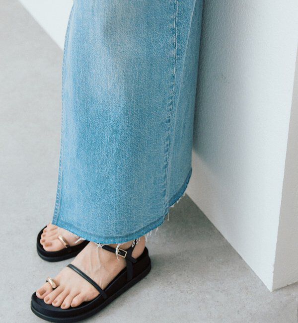  「予約【RIMH（リムエイチ）】スリットデニムスカート」|スカート|