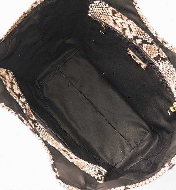  「【実用性抜群】レザーパイピングラージトート」|クラッチバッグ|