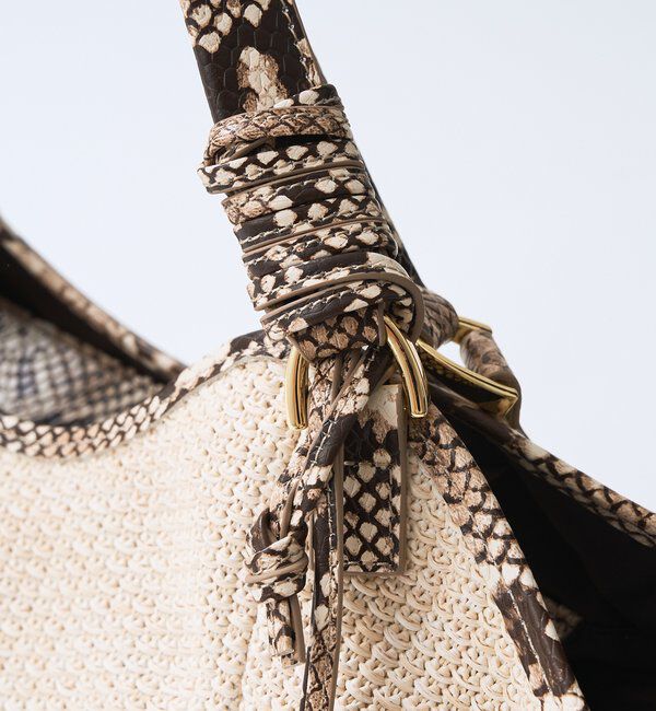  「【実用性抜群】レザーパイピングラージトート」|クラッチバッグ|