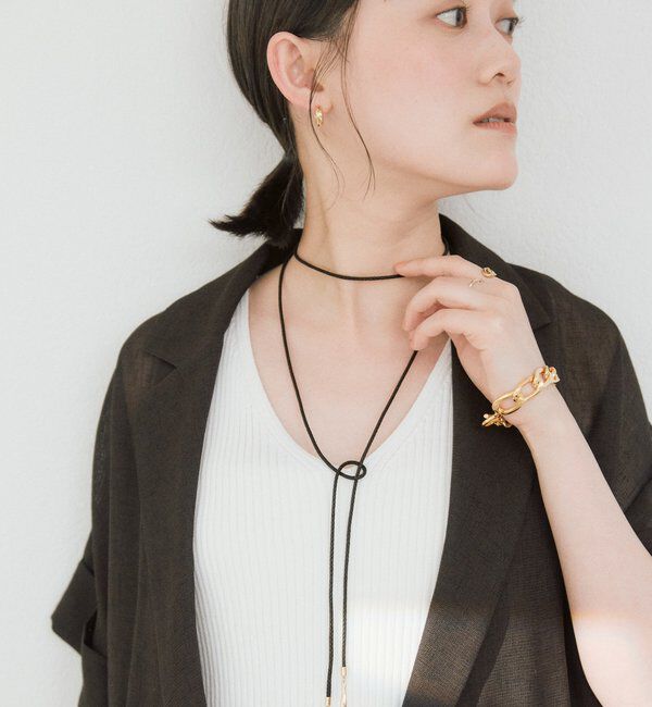  「予約【アレンジ自在】コードラリエット」|ネックレス|