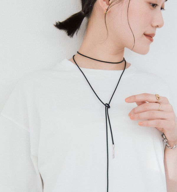  「予約【アレンジ自在】コードラリエット」|ネックレス|