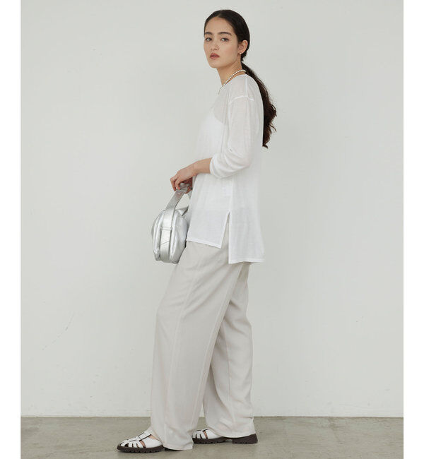  「【La nature linge】オーバーシアーロンT」|Tシャツ・カットソー|