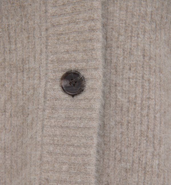  「ファーVネックカーディガン」|ニット・セーター|