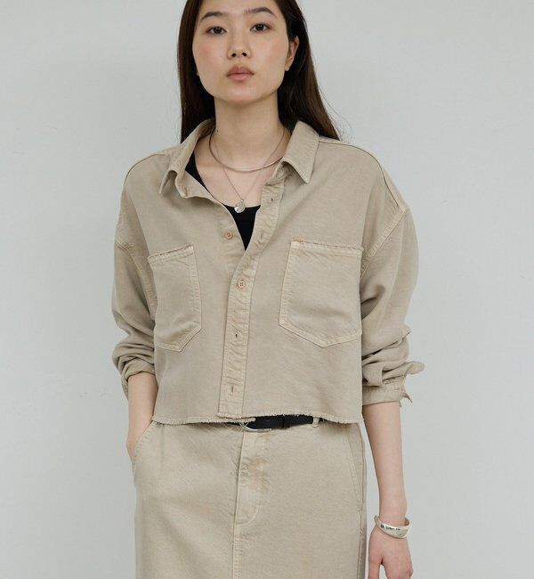  「【セットアップ対応】リヨセルショートシャツ」|シャツ・ブラウス|