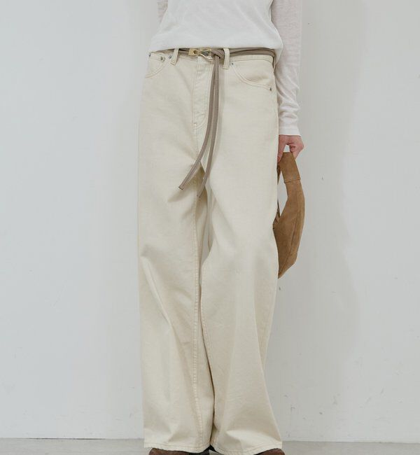  「センタープレスワイドデニム」|デニム|