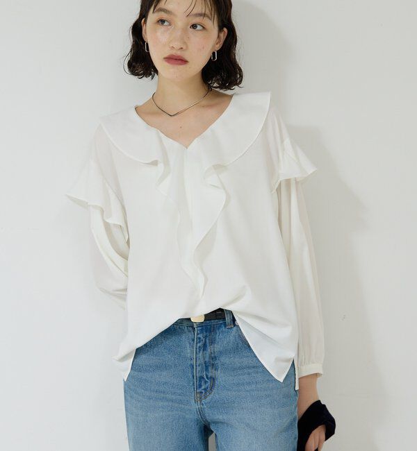  「ラッフルフリルブラウス」|シャツ・ブラウス|