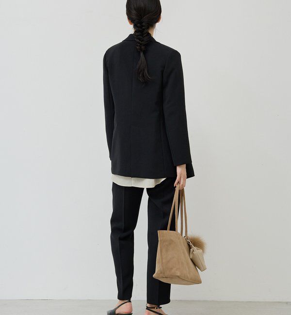  「【シワになりにくい】ジャージーテーパードパンツ」|チノ|