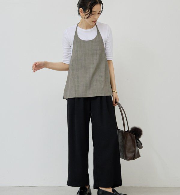  「【CHIHAYAコラボ】スウェードライクタックイージーパンツ」|チノ|