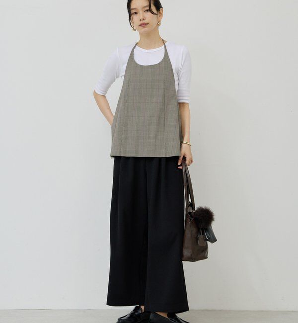  「【CHIHAYAコラボ】スウェードライクタックイージーパンツ」|チノ|